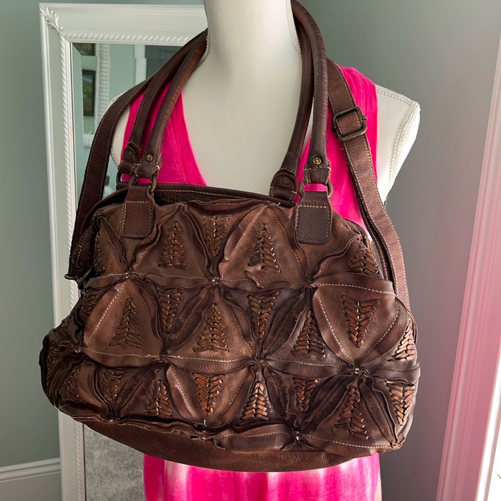 Amsterdam Heritage brown leather crossbody bag. - Picture 3 of 16